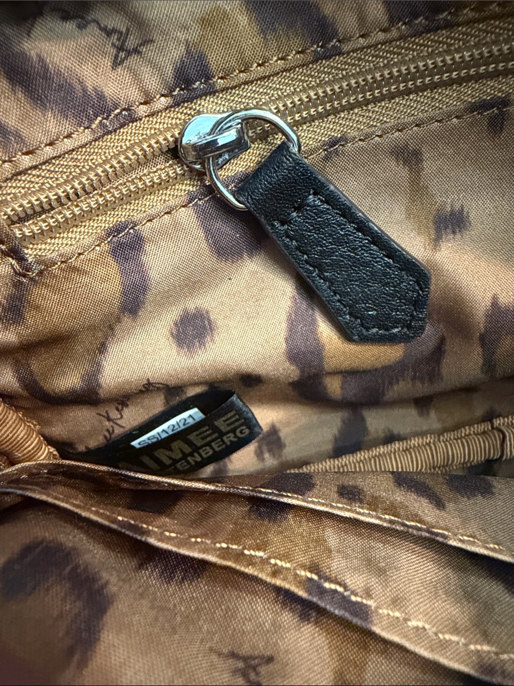 Aimee Kestenberg Berlin Black Pebbled Leather Crossbody with Silver Zipper - Picture 2 of 10